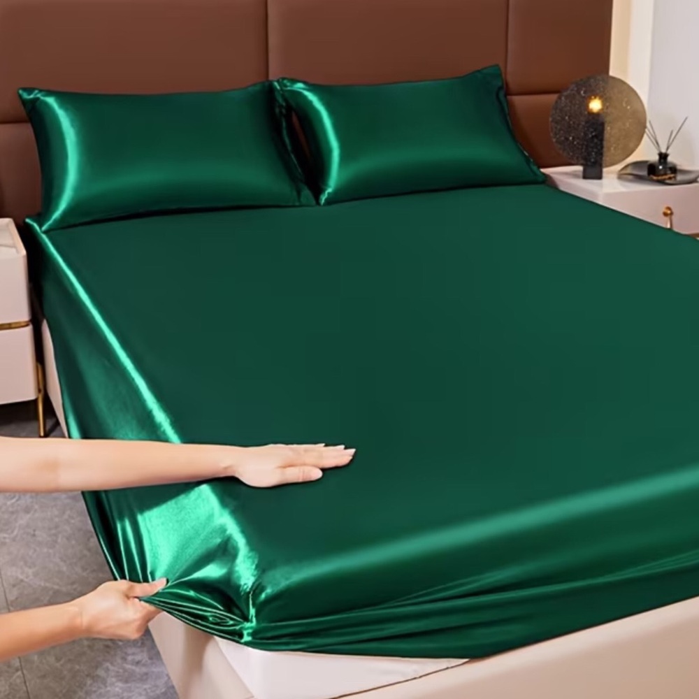 Luxurious Satin 3pc Sheet Bedding Set